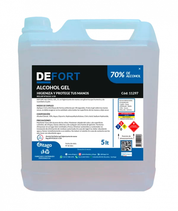 DEFORT ALCOHOL GEL 70% 5L